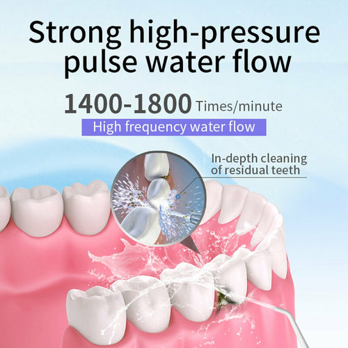 Portable Oral Irrigator Dental Water Flosser Device Thread Teeth